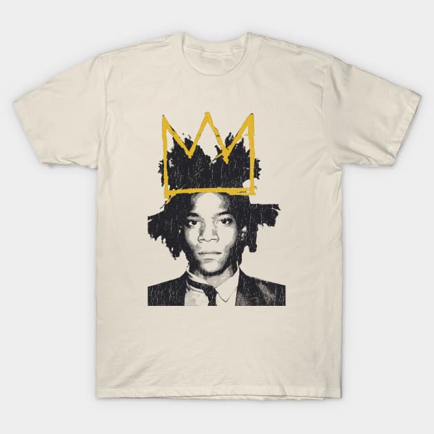 Basquiat crown portrait T-Shirt by Cybord Design